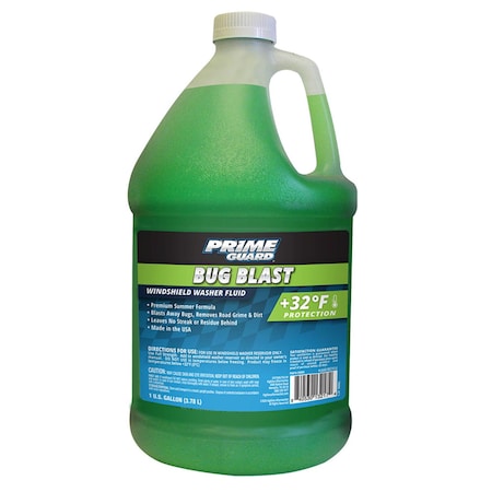 Prime Guard +32 Degree F Bug Blast Windshield Green Washer Fluid - Gallon MPN:PRIM90006