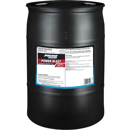 Prime Guard +32 Degree F Power Blast Blue Wash Windshield Washer Fluid - 55 Gallon MPN:PRIM92155