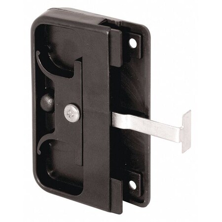 Black Plastic Mortise Style Screen Door Latch and Pull (Single Pack) MPN:A 142