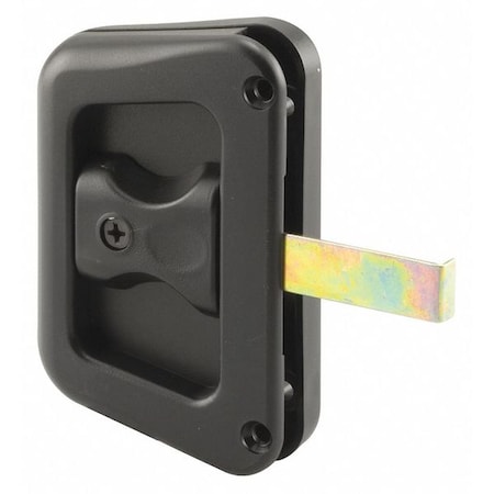 Black Plastic Hat Section Screen Door Handle and Latch (Single Pack) MPN:A 187