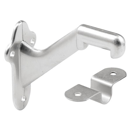 Staircase Handrail Support Bracket, Diecast Zinc Construction, Satin, PK2 MPN:MP10132