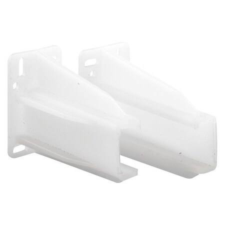 Drawer Track Back Plate, 5/16 in. x 7/8 in., Plastic, White (1 Set), PR MPN:MP7227