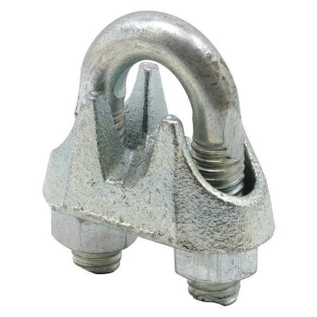 Cable Clamp, Steel, 3/8 in Bundle Dia., Gray, 3/8 in L, 1 PR MPN:GD 12253