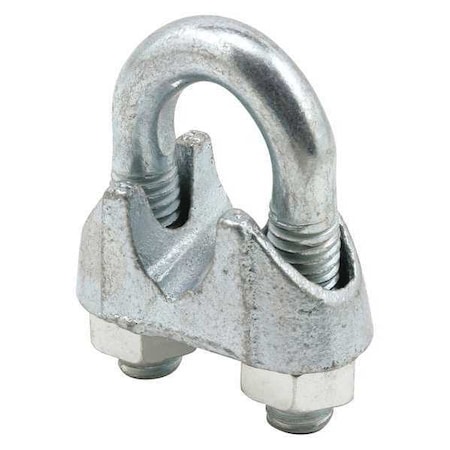 Cable Clamp, Steel, 1/2 in Bundle Dia., Gray, 1/2 in L, 1 PR MPN:GD 12254