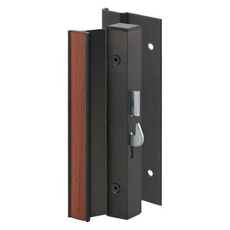 Black Aluminum, Sliding Door Handle Set with Hook Lock (Single Pack) MPN:C 1003