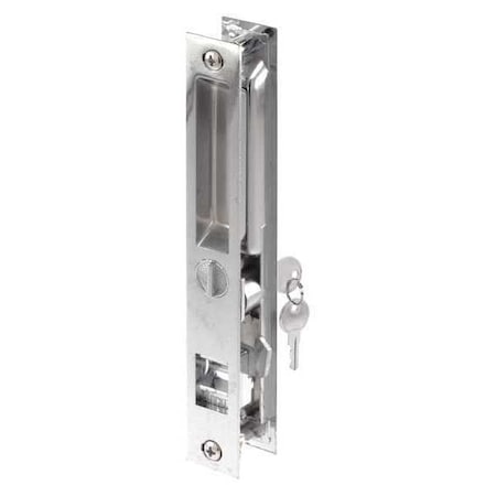 Keyed Sliding Door Flush Latch Handle Set, 6-5/8 in., Diecast Construction (Single Pack) MPN:C 1075