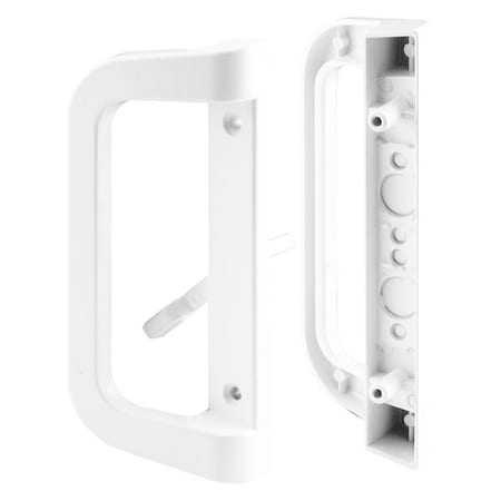 Diecast, White, Mortise Style Sliding Door Handle Set (Single Pack) MPN:C 1177