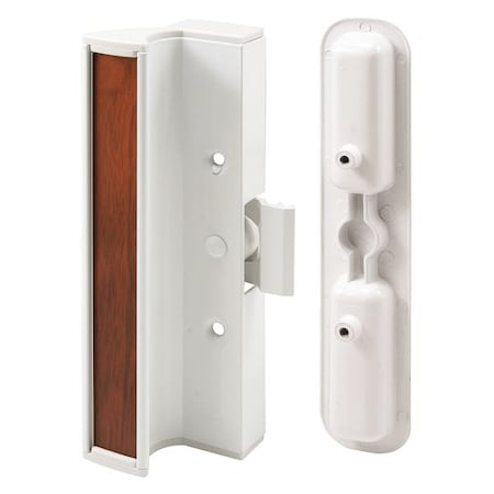 Aluminum and Diecast Clamp Style Sliding Door Handle, White (Single Pack) MPN:C 1202