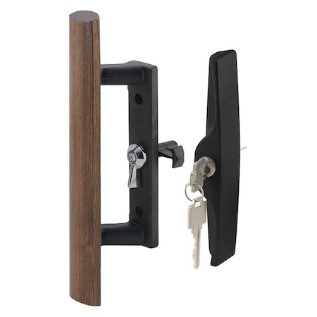 Keyed 3-1/2 in. Sliding Door Handle, Acorn (Single Pack) MPN:C 1241