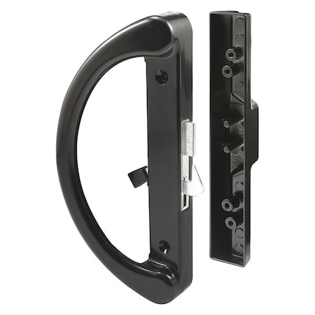 Diecast Hook Latch Sliding Door Handle, Black (1 Set) MPN:C 1252