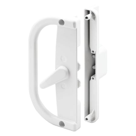 Patio Door Handle Set, 6-9/16 in., Diecast, White, Dual Hook Anti-Lift (Single Pack) MPN:C 1346