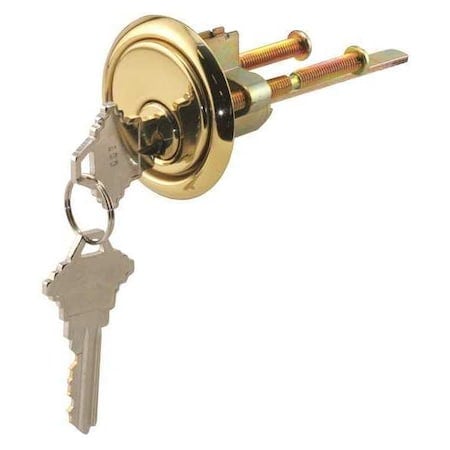 Brass Diecast, Rim Cylinder Lock with Trim Ring, 5 Pin (Single Pack) MPN:GD 52139