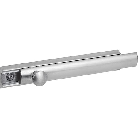 Surface Bolt, 4 in., Solid Brass Construction, Satin Nickel Finish, 2 Keepers (Single Pack) MPN:MP10306