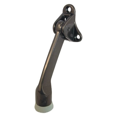 Door Holder, 4 in., Zinc Diecast, Bronze-Plated Finish, Drop Down Type (Single Pack) MPN:MP4533