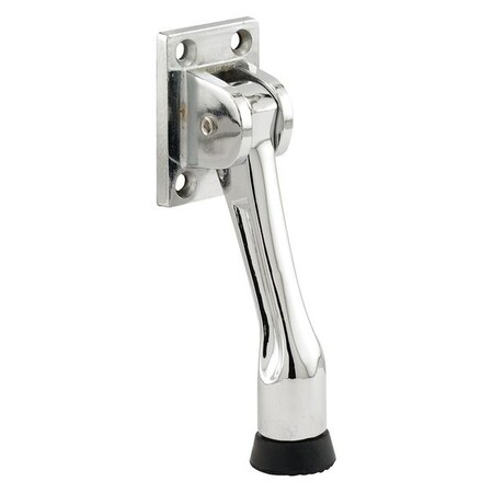 Door Holder, 4 in., Zinc Diecast, Chrome-Plated Finish, Drop Down (Single Pack) MPN:MP4537