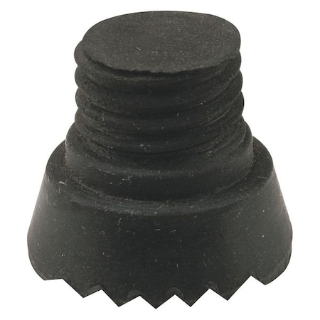 Door Holder Replacement Tips, 5/8 in. Thread Diameter x 1 in., Rubber, PK10 MPN:MP4556