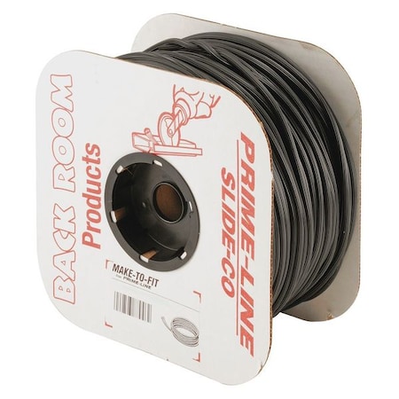 Screen Retainer Spline, 0.140 in. Diameter, Black Vinyl, 500 ft. (1 Roll) MPN:MP7564