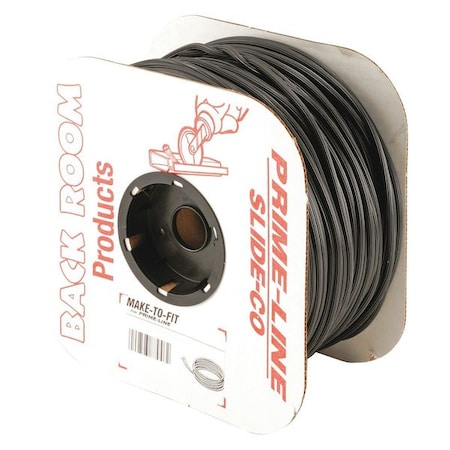 Screen Retainer Spline, 0.155 in. Diameter, Black Vinyl, 500 Ft. (1 Roll) MPN:MP7568
