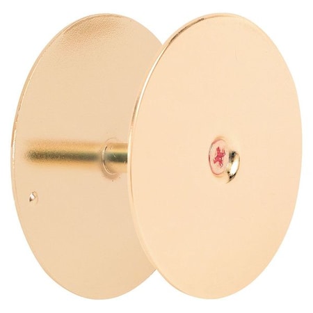 2-5/8 in., Brass Plated Hole Filler Plate Door Knob (Single Pack) MPN:MP9516