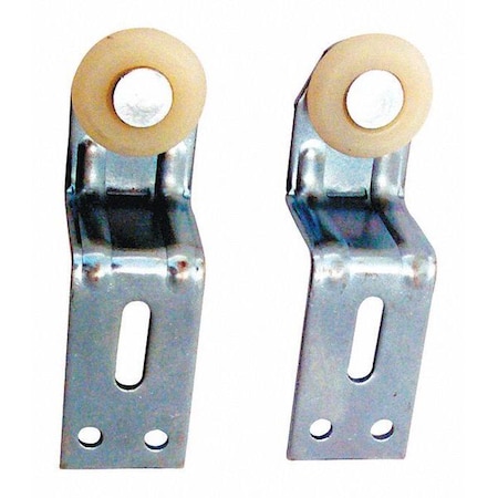 1-1/8 in. Back Position Top-Hung Bypass Closet Door Rollers and Brackets, Cox (2 Pack) MPN:N 6514