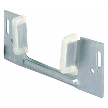 Sliding Pocket Door Bottom Guide, 1-3/8 in. x 1-1/4 in., Steel w/Plastic Guides (Single Pack) MPN:N 6566