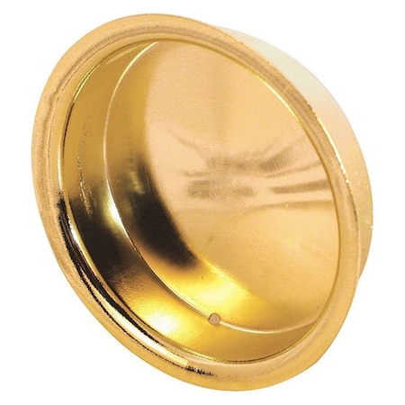 2 in. Round Brass Plated Bypass Door Pull Handle (2 Pack) MPN:N 6698