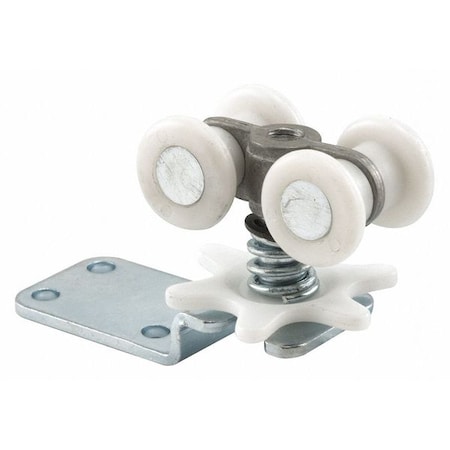 Roller, 3 3/4 in W, 1 9/16 in L, Silver MPN:N 6724
