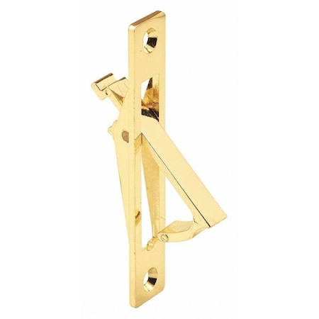 Pocket Door Flush Edge Pull, Polished Brass, Fasteners Included (Single Pack) MPN:N 6768