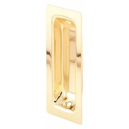 Brass Plated, Oblong Closet Door Pull Handle (2 Pack) MPN:N 6826