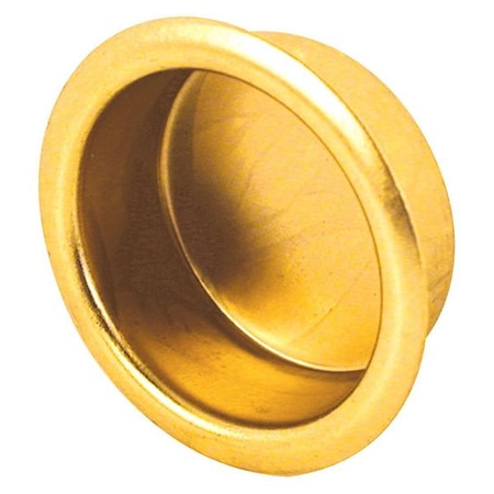 3/4 in. Inset Sliding Closet door Pull Handle, Brass Plated, PK4 MPN:N 6846
