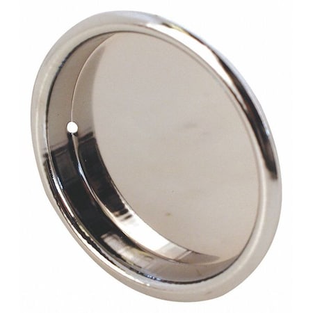 4 in. Round Chrome Plated Bypass Door Pull Handle (2 Pack) MPN:N 6868