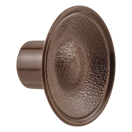 Closet Door Pull Knob, Plastic, Brown, PR MPN:N 6871