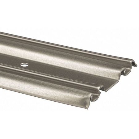 Bypass Mirror Door Bottom Track, 48 in., Roll-Formed Steel, Satin Nickel (Single Pack) MPN:N 6875
