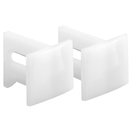 Plastic Pocket Door Bottom Guide, 1-1/8 Inch, White, Set of 1, PR MPN:N 7015