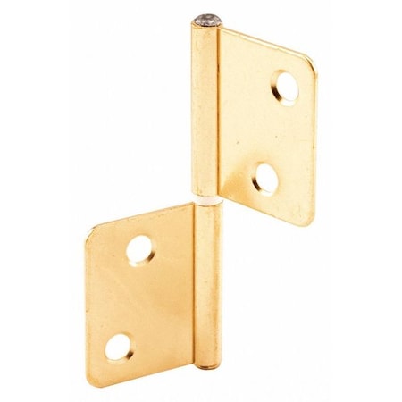 Bi-Fold Door Hinges, Non-Mortise Style, Brass Plated (1 Pair) MPN:N 7025