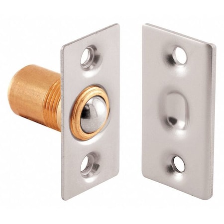 Ball Bullet Catch and Strike, Satin Nickel Finished Solid Brass (Single Pack) MPN:N 7288