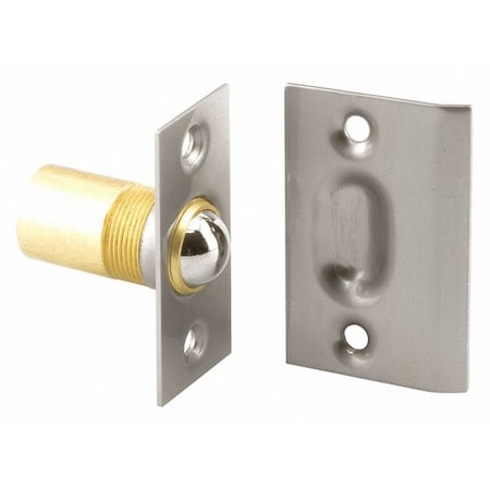 Solid Brass, Satin Nickel, Ball Bullet Catch and Strike (Single Pack) MPN:N 7289