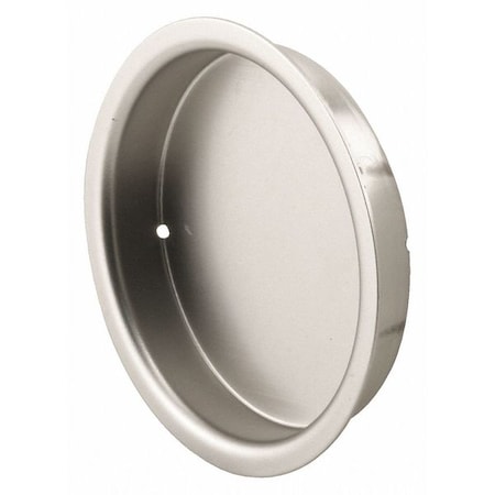 2-1/8 in., Solid Brass with Satin Nickel Finish, Finger Pull (2 Pack) MPN:N 7297