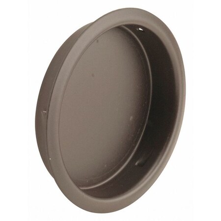 Closet Door Pull, Flush, 2-1/8 in., Classic Bronze (2 Pack) MPN:N 7323