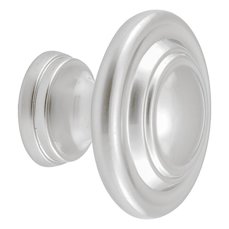 Closet Door Pull Knob, Zinc, Silver MPN:N 7372