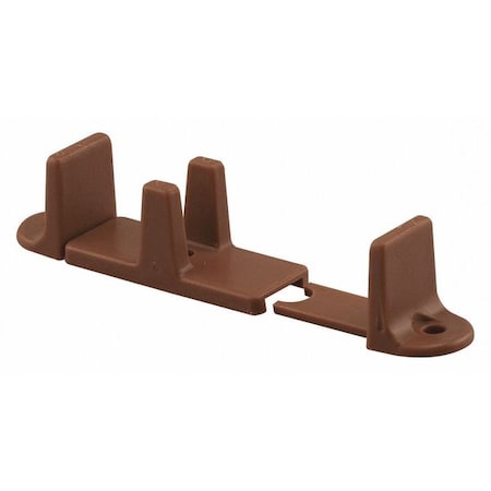 Bypass Door Guide, 1 in. High, Adjustable, Dark Brown (2 Pack) MPN:N 7384