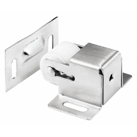 Cabinet Door Roller Catch, Satin Nickel Steel Housing and Strike (Single Pack) MPN:N 7386
