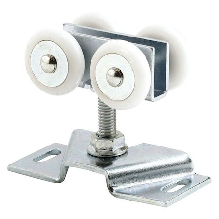 Door Roller Assembly, 7/8 in., Convex, Plastic Tires, Steel Bracket and Ball Bearings (2 Pack) MPN:N 7449