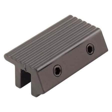 Tamperproof Sliding Door Channel Lock, 2 in., Extruded Aluminum, Black (Single Pack) MPN:S 4035