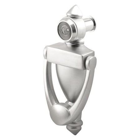 Door Knocker and Viewer, 9/16 in. Bore, 180 Degree View Angle, Satin Nickel (Single Pack) MPN:U 10327