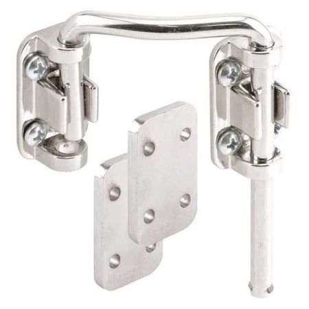 Sliding Door Loop Lock, 2-1/4 in., Steel, Nickel Plated, Right Hand (Single Pack) MPN:U 10536
