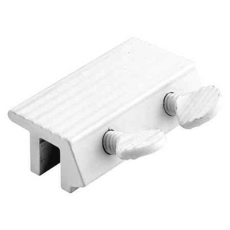 Sliding Window Lock, 1/4 in., Extruded Aluminum, White Finish, Double Screw (Single Pack) MPN:U 9807