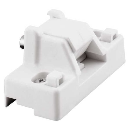 Sliding Door Lock with Bushing, White Finish (Single Pack) MPN:U 9865