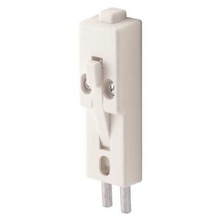 White Plastic Sliding Door Lock with Bushing (Single Pack) MPN:U 9868