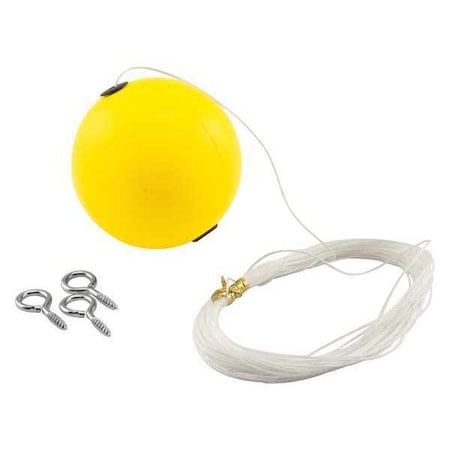 Garage Stop Ball, Rubber, Yellow, 2 1/8 in MPN:GD 52286